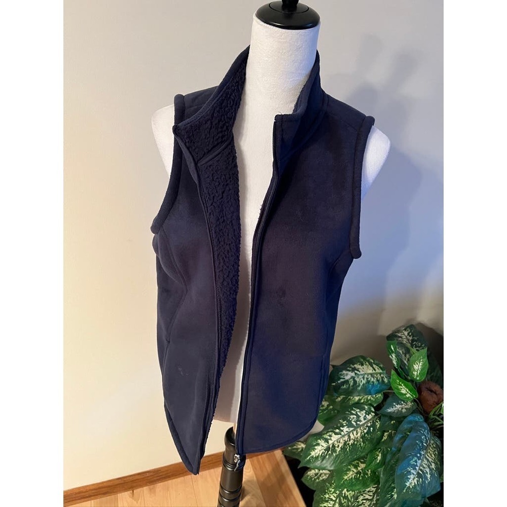 Erika Navy Fleece Vest